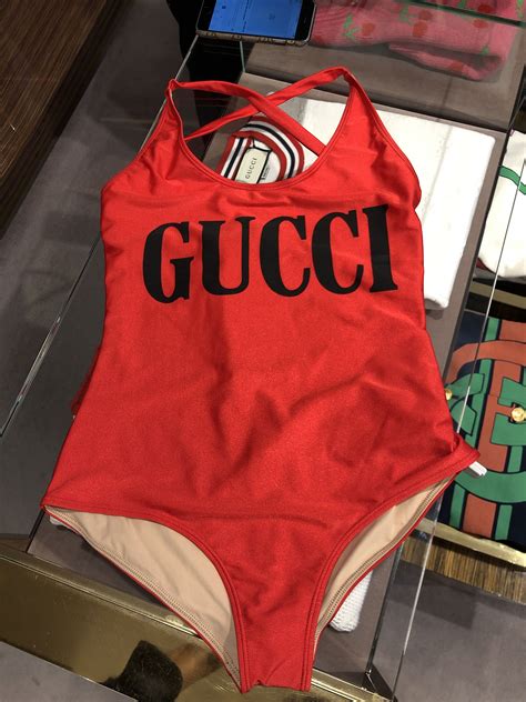 gucci one piece swimsuit red|Gucci bikini aliexpress.